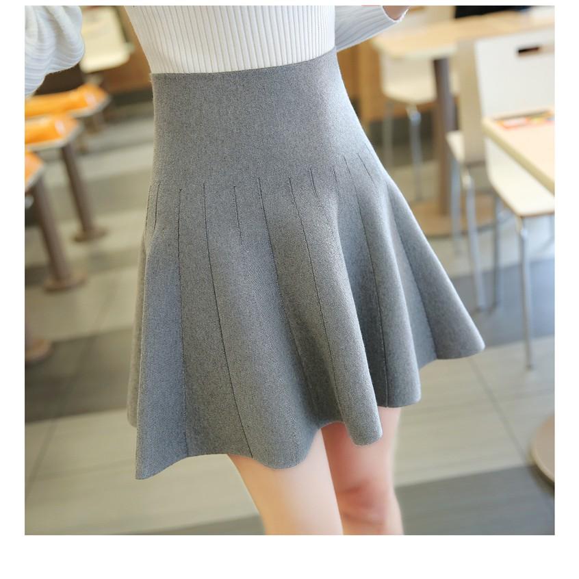 Chân váy xòe, chân váy xòe chất len, chân váy len xòe - CV084