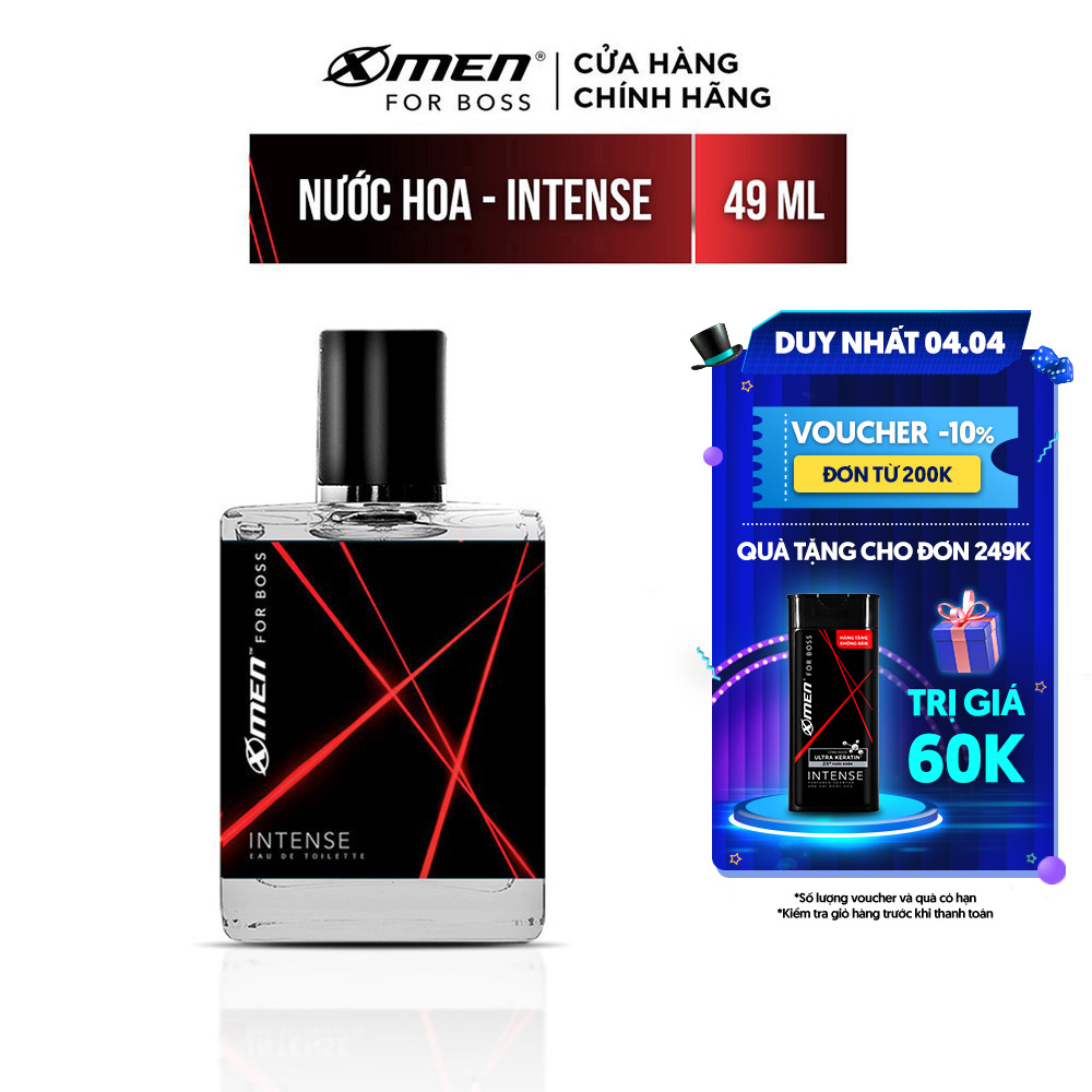 Nước hoa EDT X-Men for Boss Intense 49ml - Mùi hương trầm đầy nội ...