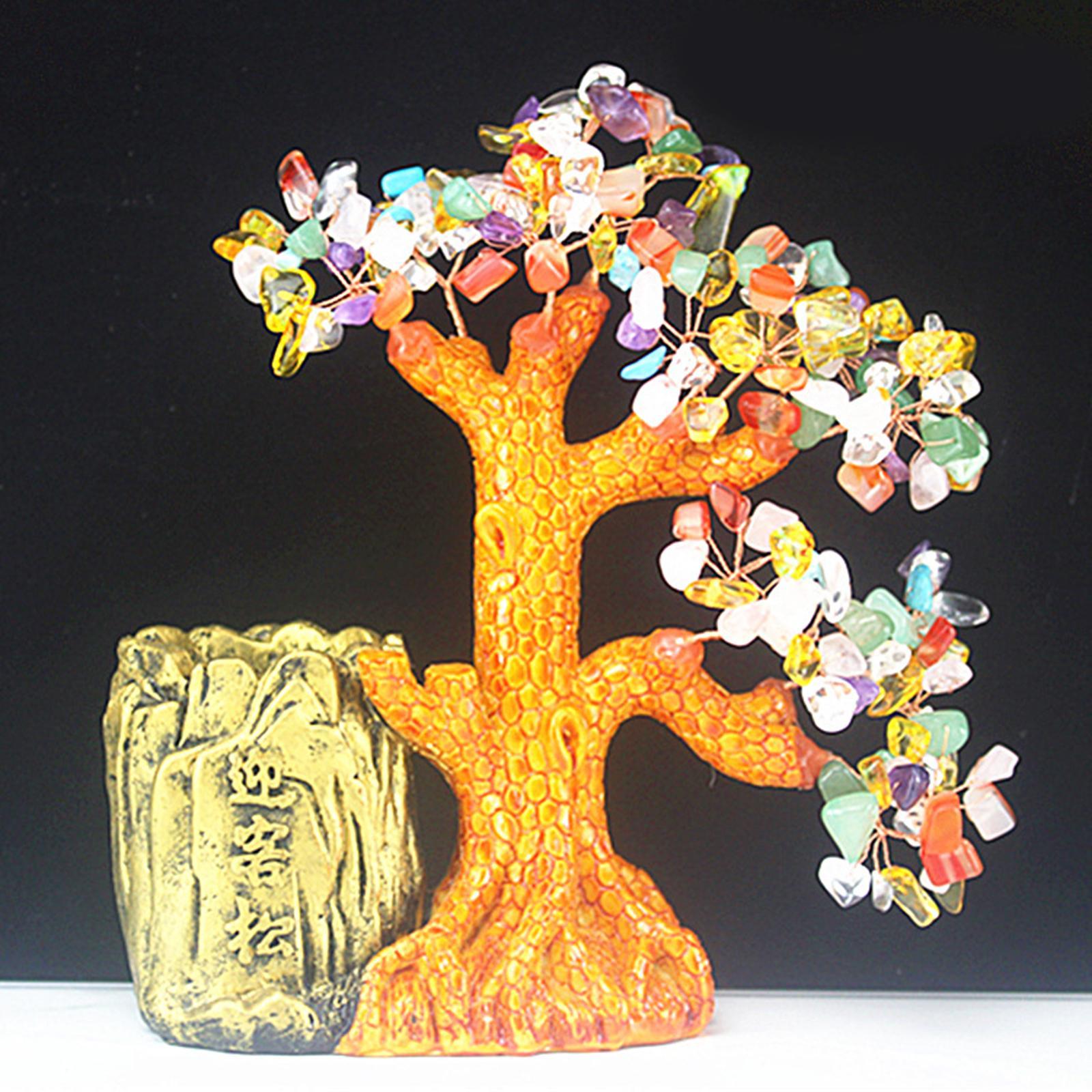 Lucky Money Tree Pen Holder Ornament Statue Crafts for Table Decor