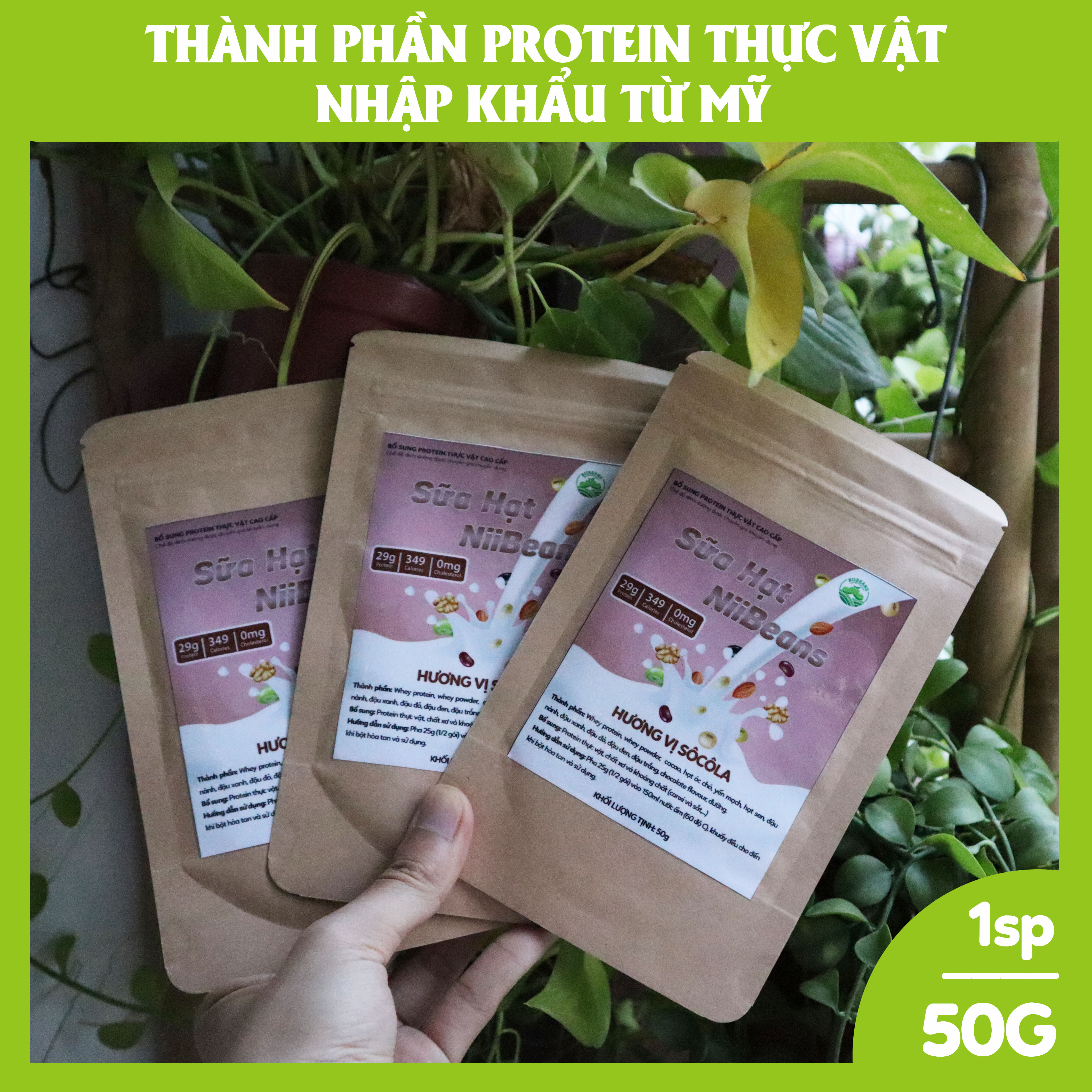 Sữa hạt NiiBeans Tăng cân Hương vị Sô Cô La