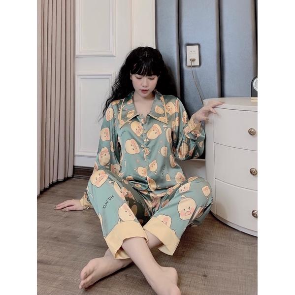 Pijama Dài Tay Mặc Nhà Lụa Satin Cao Cấp ️ Siêu Đẹp ️ Hơn 50 Mẫu