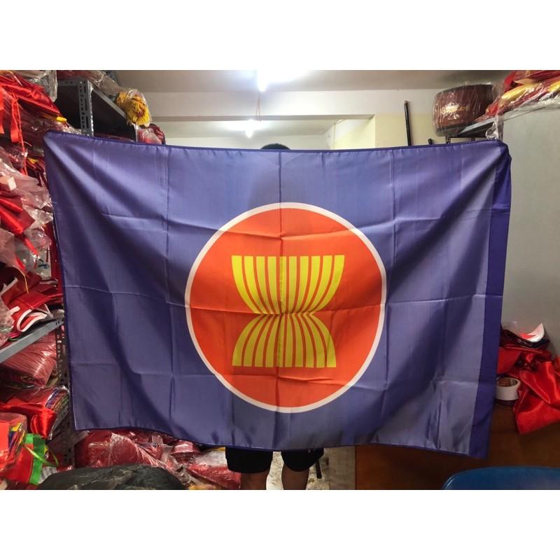 Cờ Asean 1x1,5m in thẩm thấu 1 lớp vải
