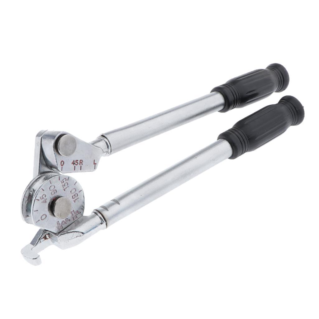 8mm 3-in-1 Tube Bender, Heavy Duty Aluminum Alloy Pipe Bending Tool, 180 Degree