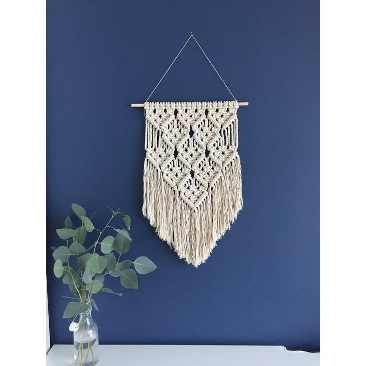 Mành macrame treo tường trang trí nhà cửa (W05)