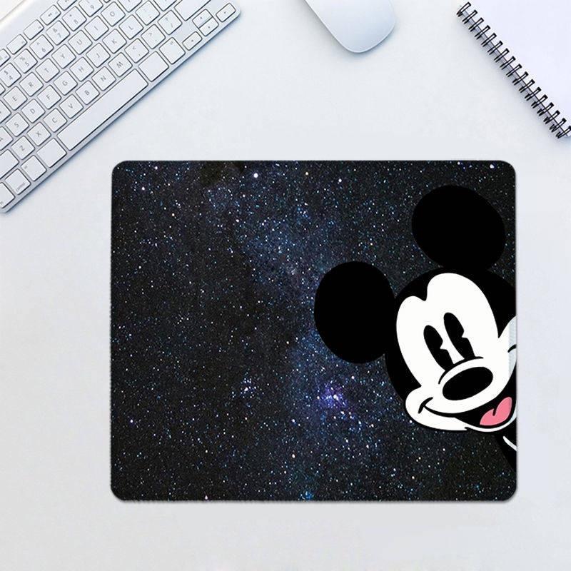 Miếng Lót Chuột Mickey/Minnie Dày Dặn Họa Tiết Hoạt Hình Phong Cách Âu Mỹ