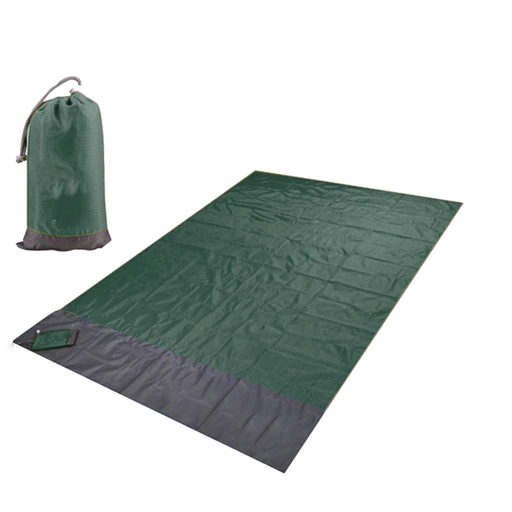 140x200cm Beach Picnic Pocket Blanket Water Sand Proof Mat for Travel Camping
