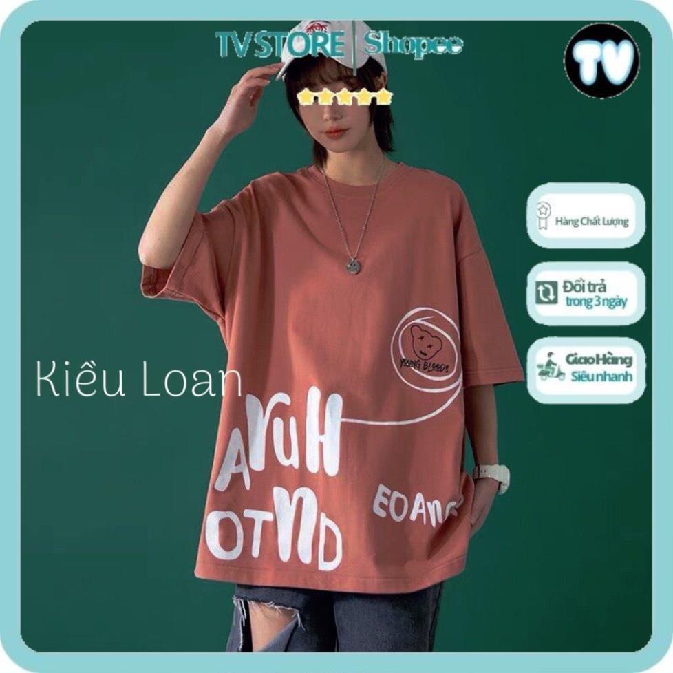 Áo Phông Nam Nữ TVSTORE Áo Thun Áo Phông Tay Lỡ Nam Nữ From rộng AYUH Unisex