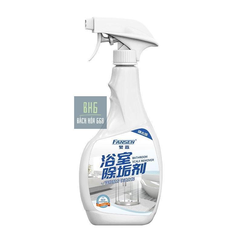 Chai xịt tẩy vệ sinh canxi nhà tắm Fansen 500ml - Dung được cho vách kính, bồn rửa mặt, nhà tắm, vòi nước