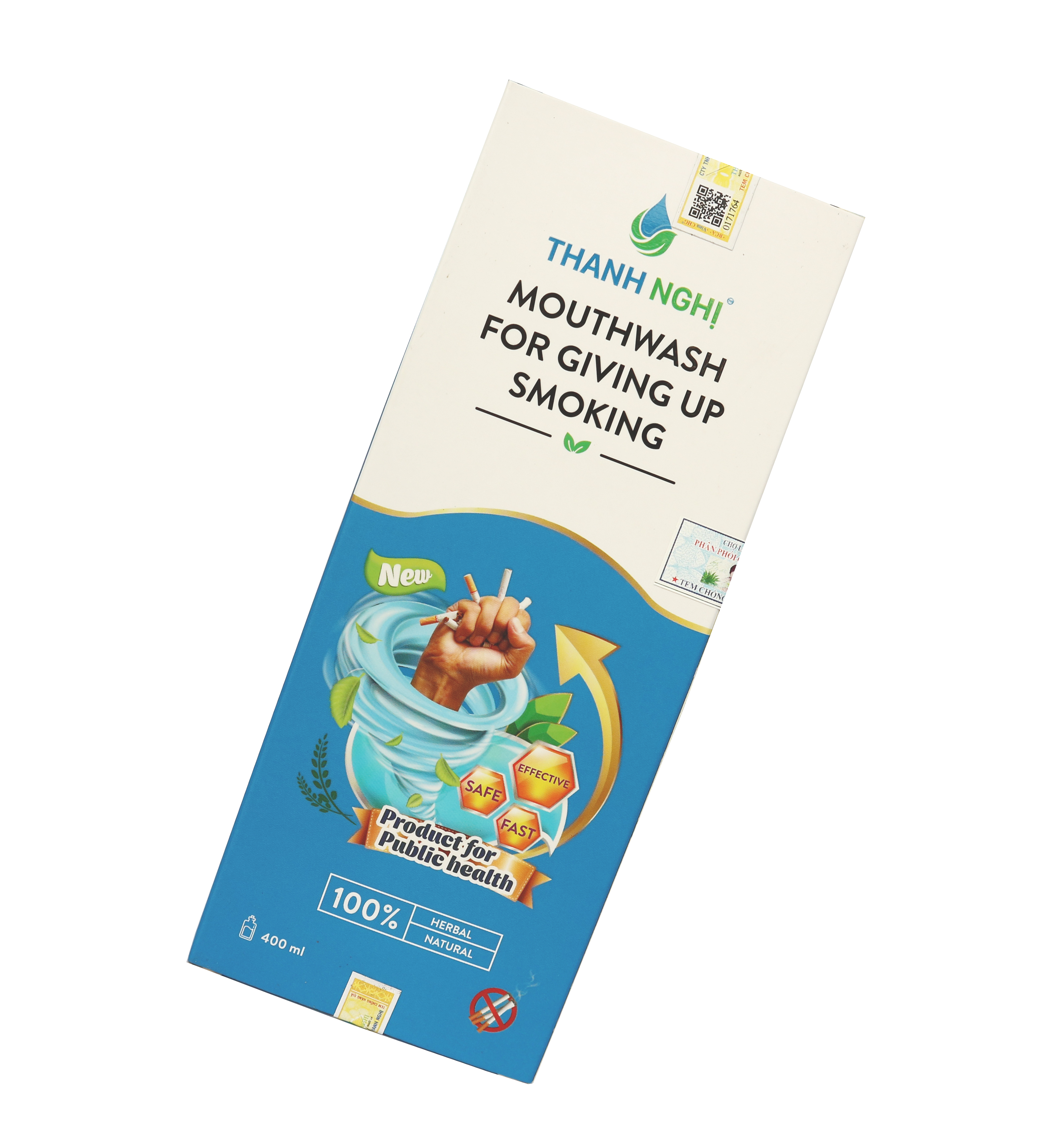 Nước Súc Miệng Cai Thuốc Lá, Thuốc Lào Thanh Nghị - Hỗ trợ cai thuốc lá hiệu quả 01 chai x 400ml