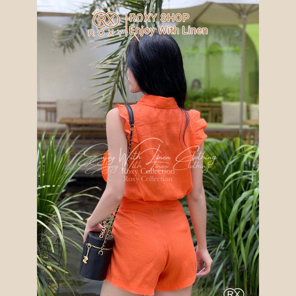 Bộ Sát Nách Bèo Nhún Phối Short, Sang Chảnh