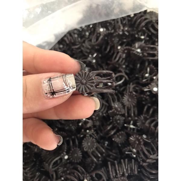 Kẹp bướm cố định hoa Lan cỡ nhỏ màu nâu