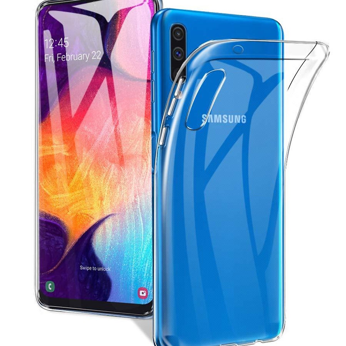 Ốp lưng silicone dẻo trong suốt dành cho Samsung Galaxy A50