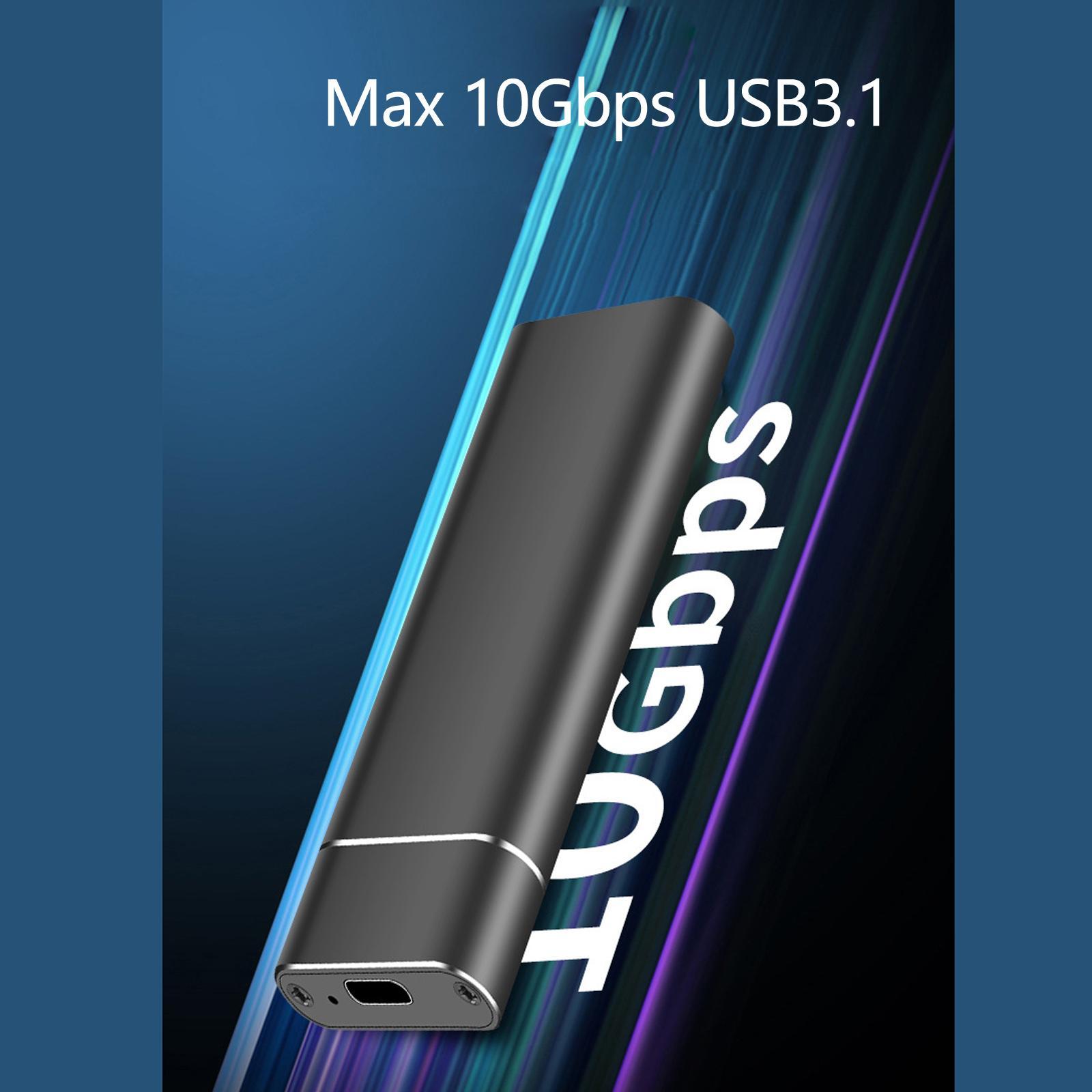 USB3.1 Type-C M.2 NVMe Enclosure, PCIe/ NGFF SATA Box, External Drive Case for 2230/2242/2260/2280