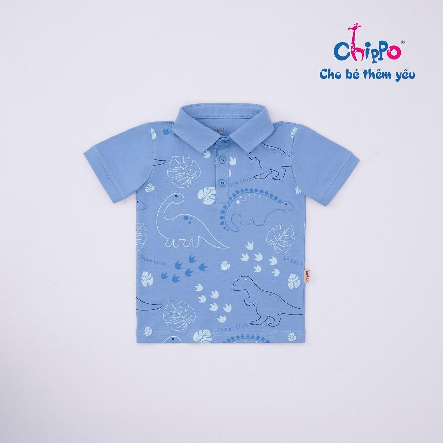 Áo Polo Chippo cho bé trai chất liệu 100% Cotton cho bé từ 1 đến 5 tuổi (10-19Kg)