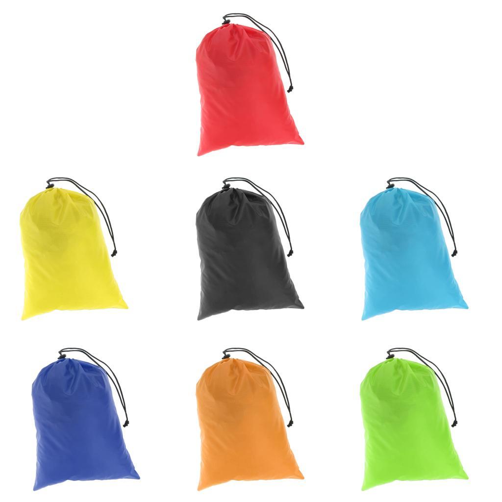 2 PiecesWaterproof Drawstring Storage Bag Stuff Bag for Clothes Shoes Red