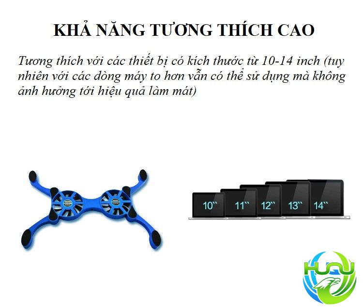 Quạt tản nhiệt máy tính hình bạch tuộc Huqu HQ-11