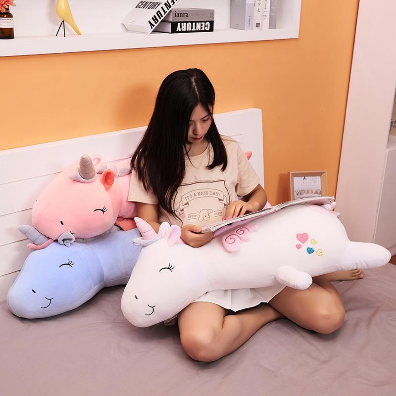 60CM Dễ Thương Phát Sáng Đèn LED Ánh Sáng Kỳ Lân Sang Trọng Đồ Chơi Đáng Yêu Dạ Quang Động Vật Kỳ Lân Gối Búp Bê Nhồi Bông Cho Bé Kids Xmas quà Tặng