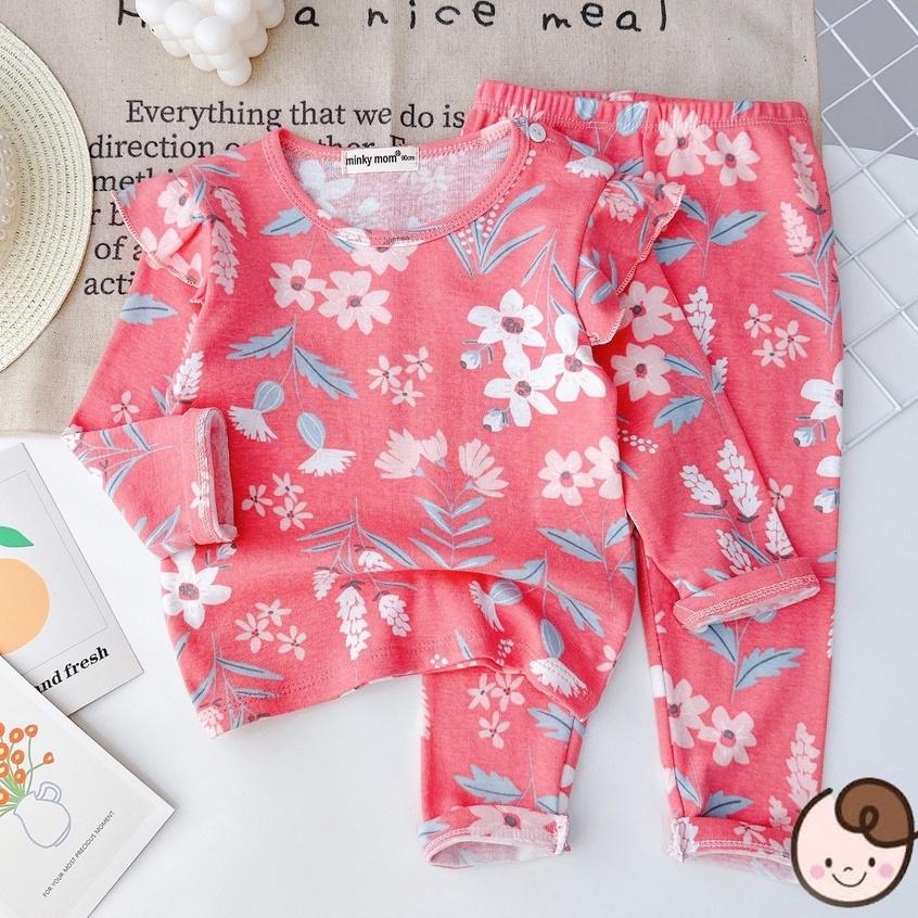 Bộ dài tay cánh tiên quần dài Bozip MINKY MOM siêu mềm mịn mát cho bé gái từ 8-27kg - HÀNG LOẠI 1