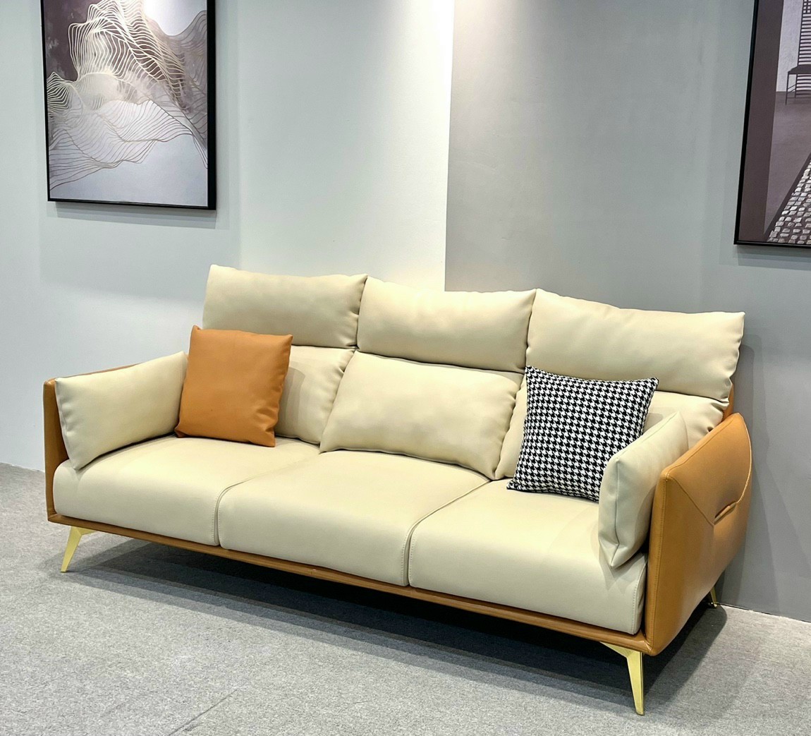 Ghế sofa băng 4 chỗ ngồi Tundo 200 x 85 cm x 85 cm màu cam đất