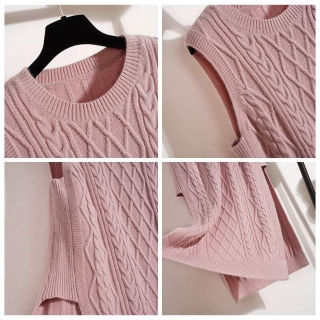 (Có sẵn) Váy len cổ tròn ulzzang