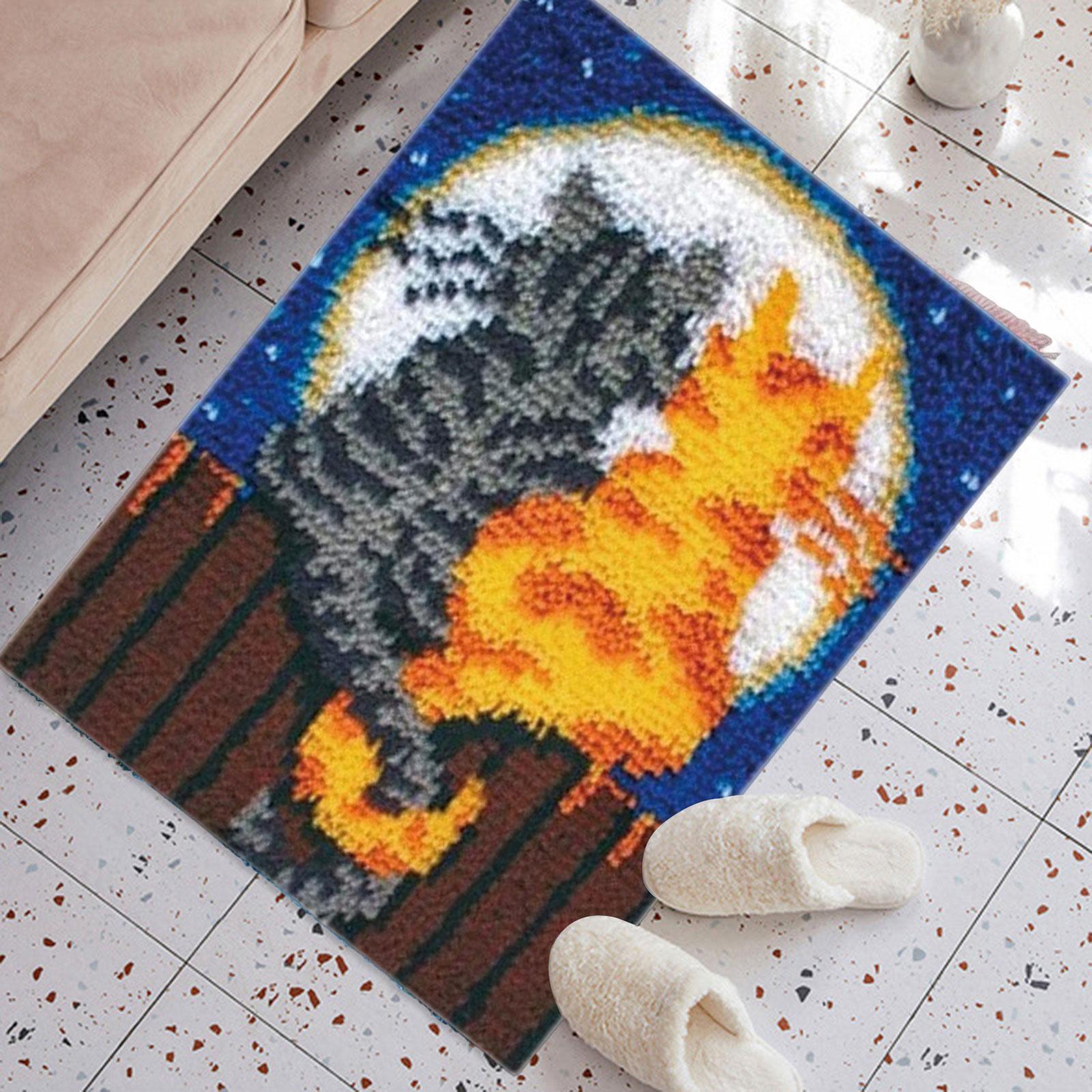 Creative Latch Hook Kits for Adults Crochet Carpet for Home Beginners Adults