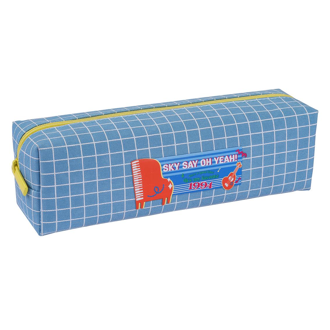 Bóp Viết Dáng Vuông Kẻ Caro Deli - Phiên Bản Sơn Tùng M-TP Giới Hạn - Deli H902 - Màu Xanh