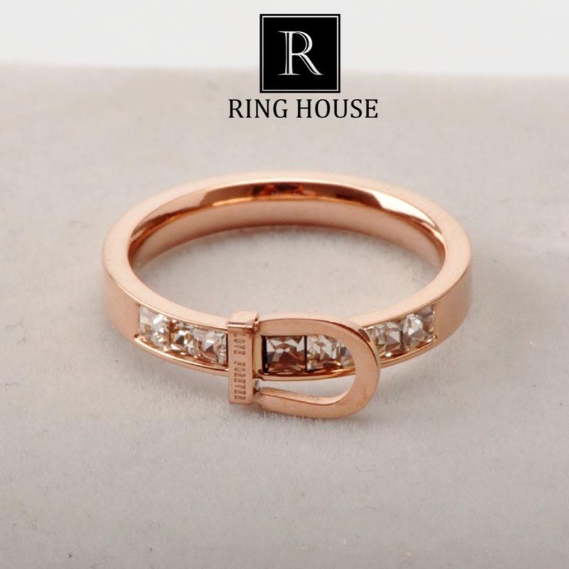 Nhẫn Nữ Titan Không Rỉ Gỉ Forever Love Đính Ngọc Đẹp Ring House