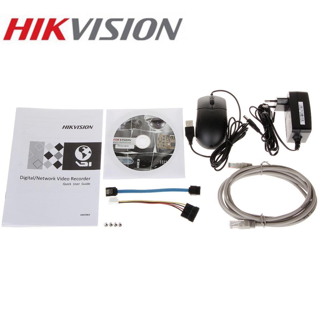 Đầu ghi hình IP 4 kênh-8 kênh-16 kênh Hikvision(vỏ nhựa).chuẩn nén H.265+, độ phân giải 4Mp,cổng PoE chuẩn 802.3af/at- Hàng Chính Hãng