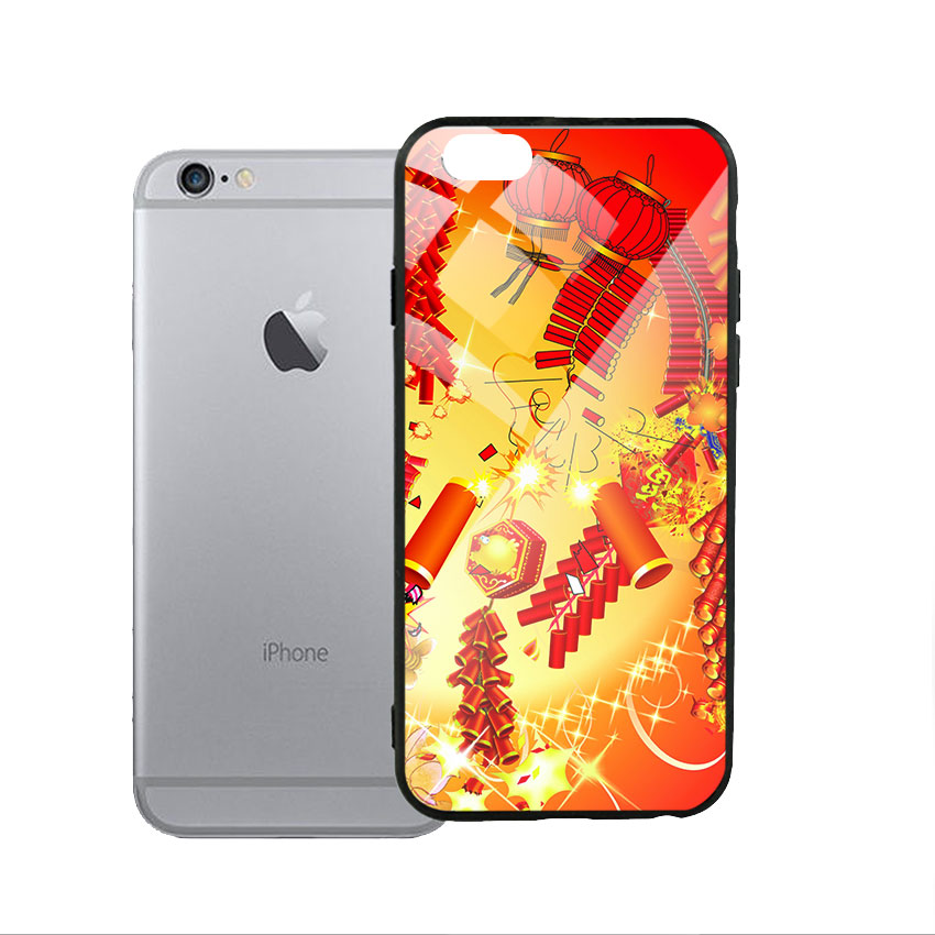 Ốp Lưng Kính Cường Lực cho điện thoại Iphone 6 Plus / 6s Plus - Firework 02