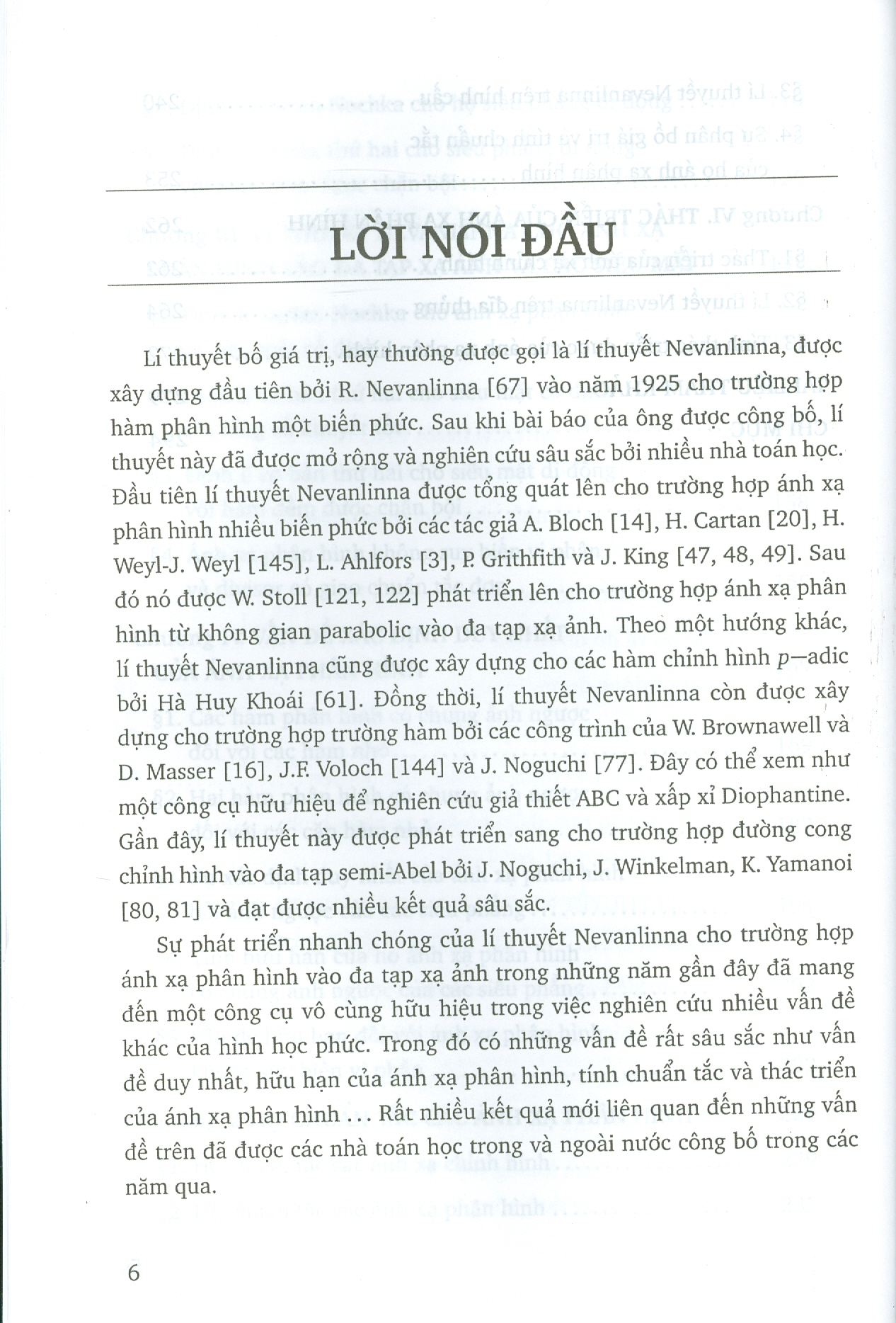 Lí Thuyết Phân Bố Giá Trị Cho Ánh Xạ Phân Hình Và Một Số Vấn Đề Liên Quan