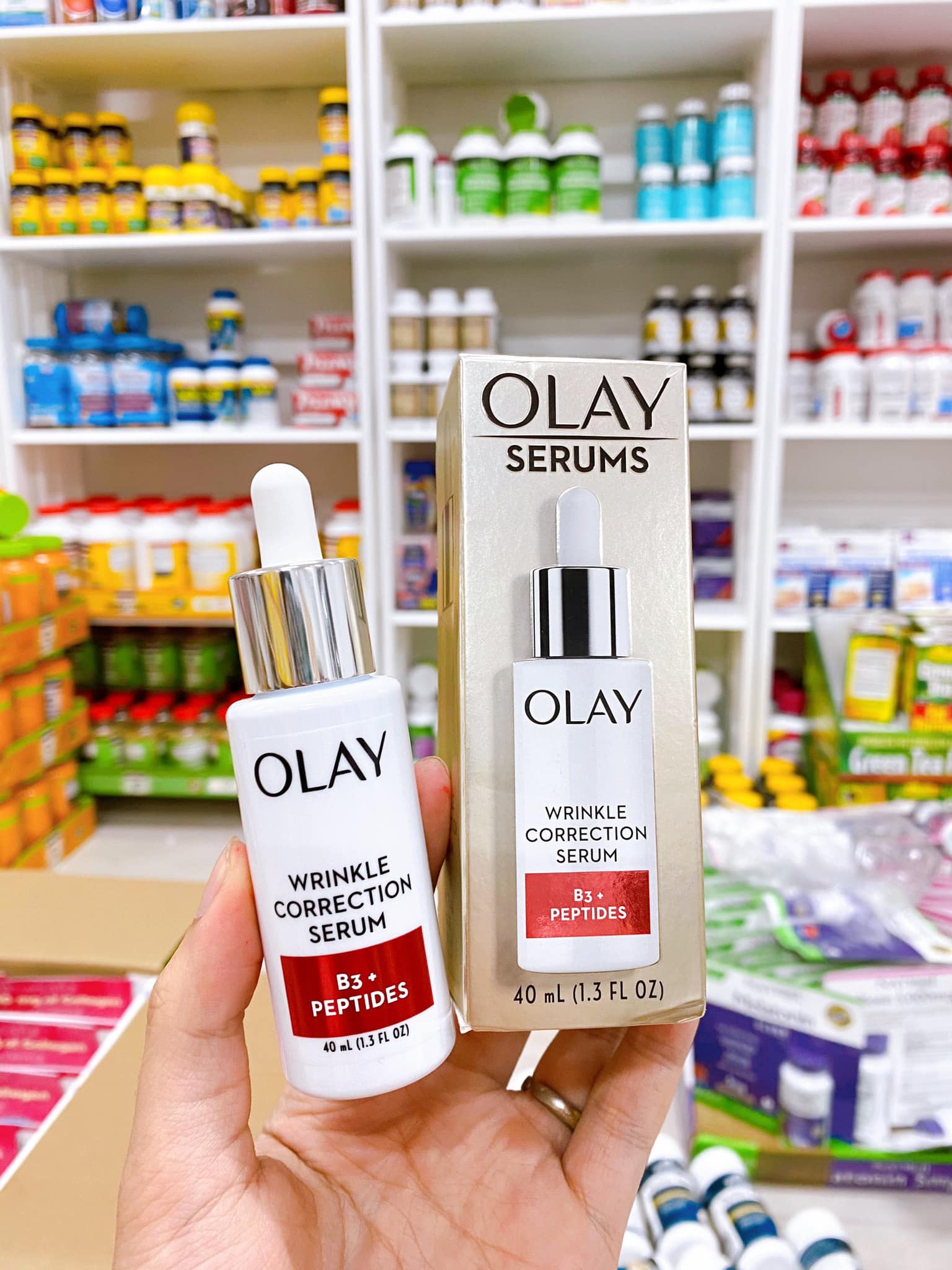 Serum Olay Chống Nhăn Da Trị Nám Wrinkle Correction B3 Peptides 40 ml- bản mỹ