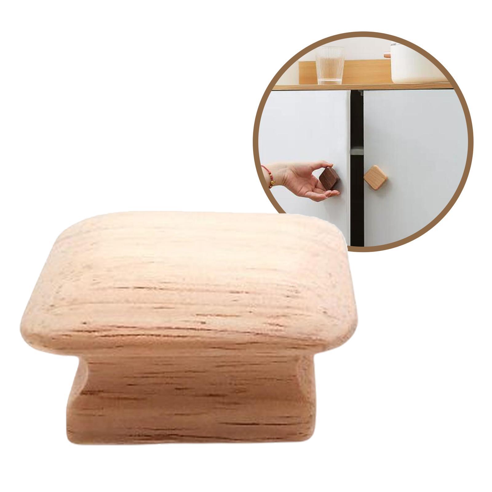 Wooden Drawer Knob Minimalist Handles Portable Easy Install Decorative Furniture Knobs for Door Wardrobe Cabinet Cupboard Home Decor