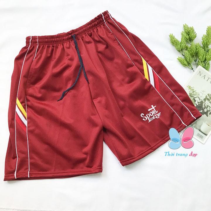 Quần đùi nam size từ 65-75kg quần short thun cho nam in chữ sport - QN83