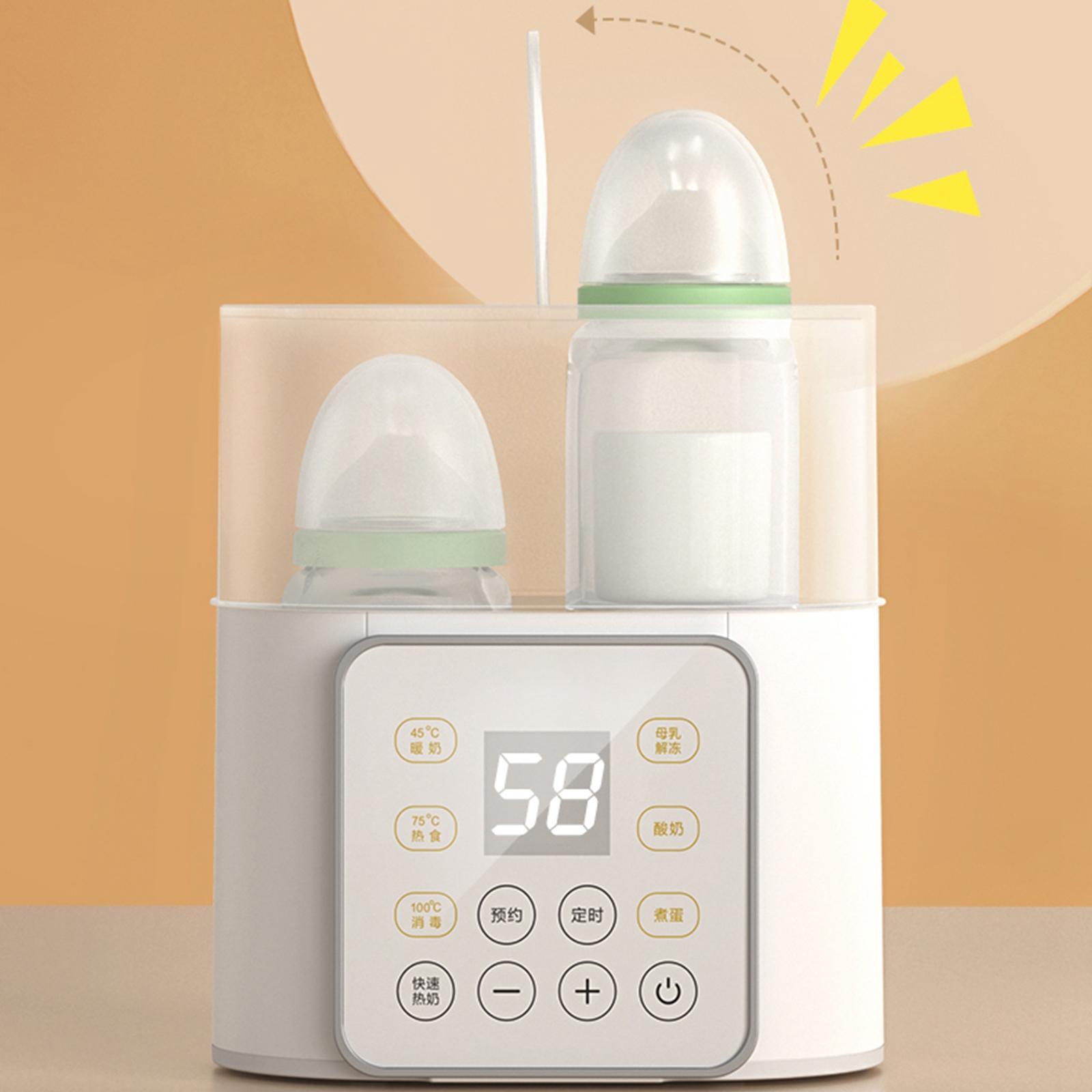Portable Dual Bottle Baby Feeding Heater Food Grade for Travel Home