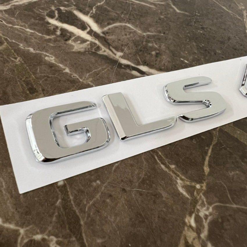 Decal tem chữ GLS450 và GLS500 dán đuôi xe ô tô Mercedes trang trí