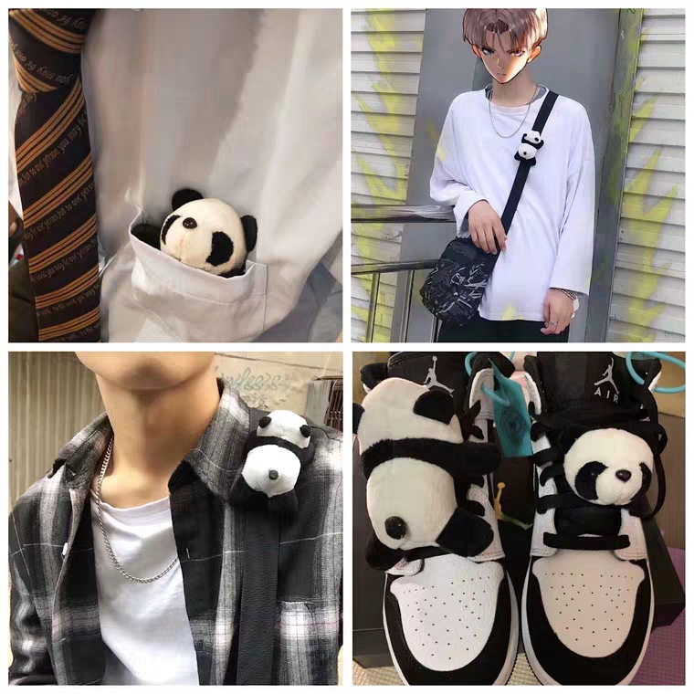 Trâm cài gấu trúc papa panda plush