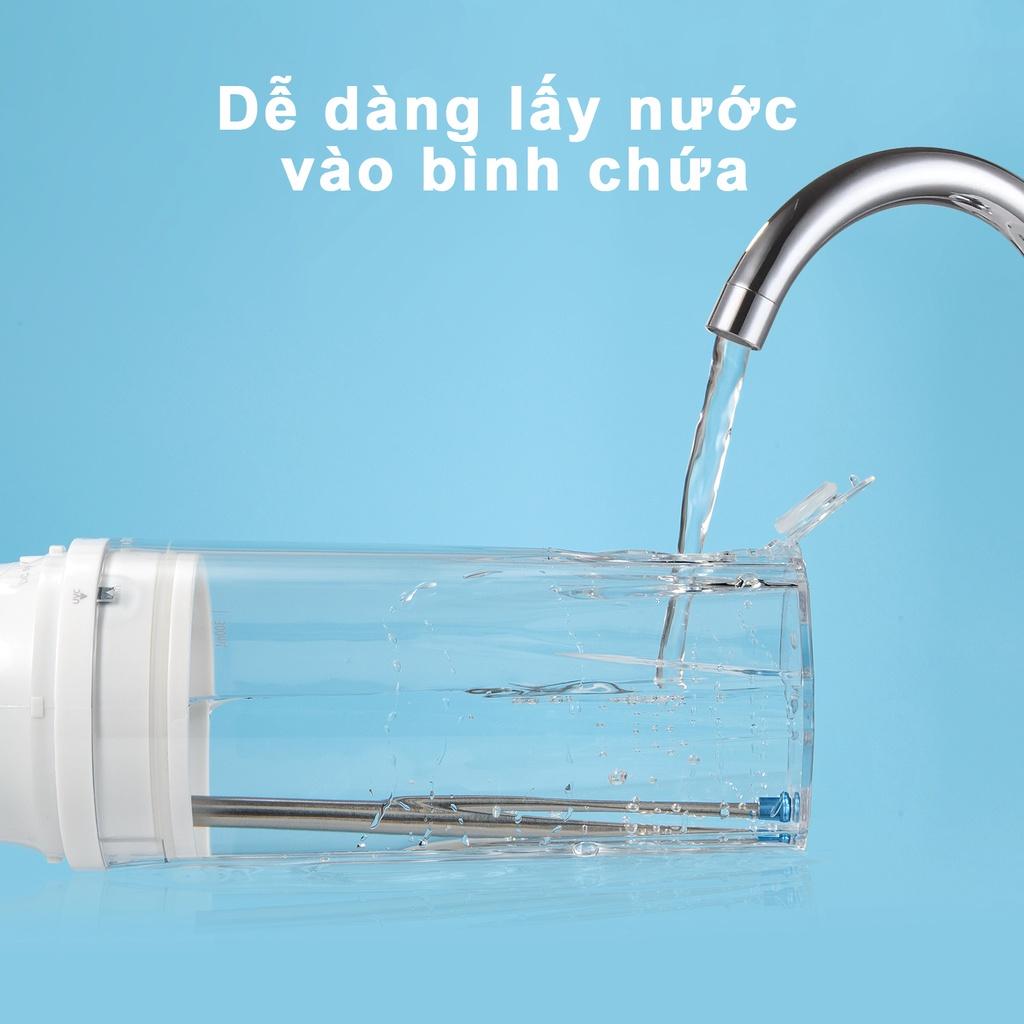 [Đèn UV Diệt Khuẩn 99%]Máy Tăm Nước Du Lịch WaterPush - Gập gọn - Bảo hành Online 1 đổi 1 trong 12 tháng