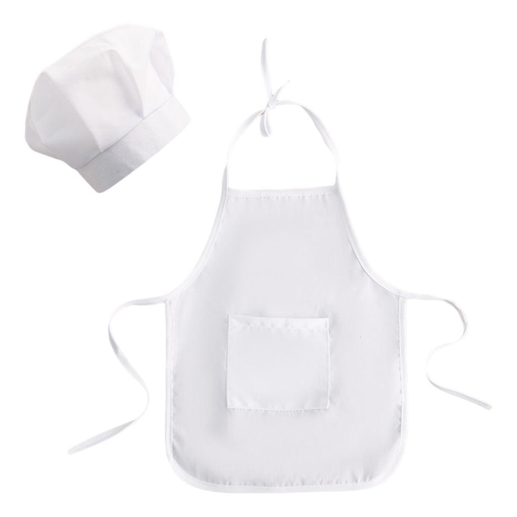 Cotton Baby Newborn Photography Prop Pretend Chef Apron Set