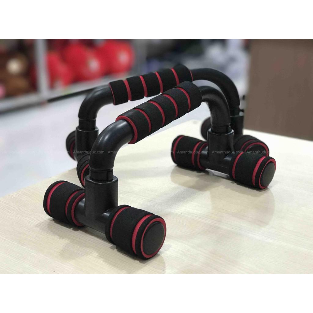 Parallettes - Dụng Cụ Tập Chống Đẩy Hít Đất Tay Thẳng Giảm Mỡ Bụng Tại Nhà DC03