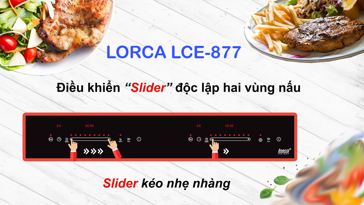 Bếp điện từ Lorca LCE 877 - Hàng Chính Hãng