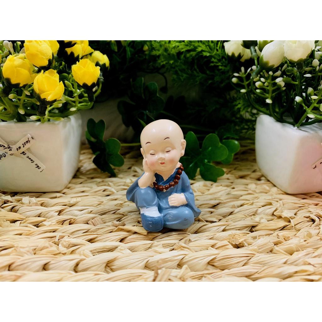 Bộ 4 tượng chú tiểu tứ không gốm sứ