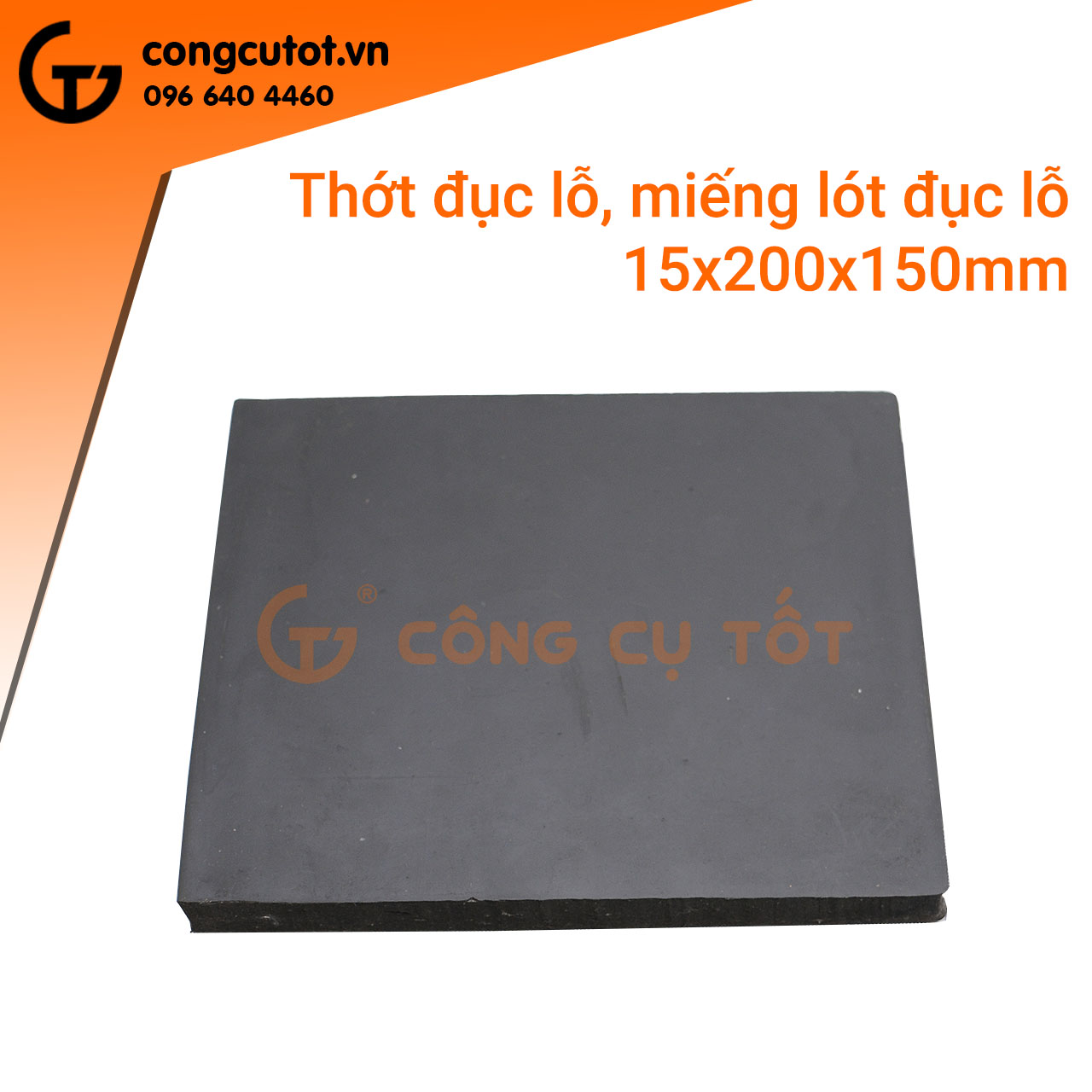 Thớt đục lỗ, miếng lót đục lỗ 15x200x150mm nhựa