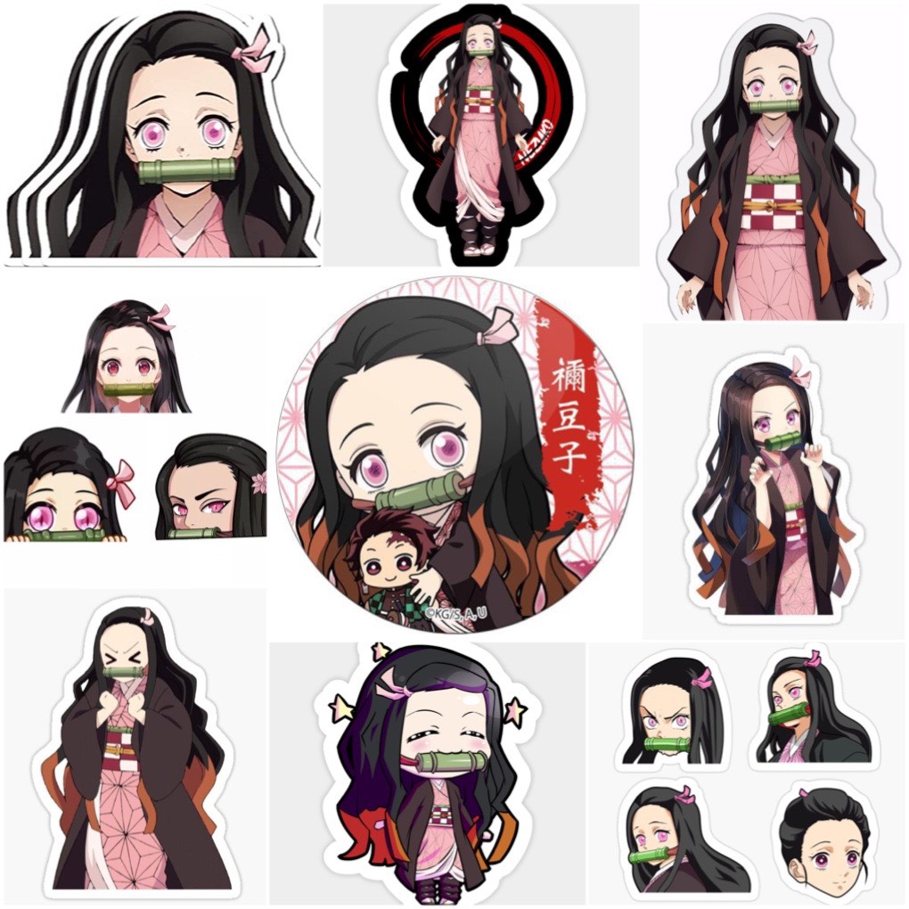 Set 60 Sticker Kamado Nezuko-Kimetsu no Yaiba