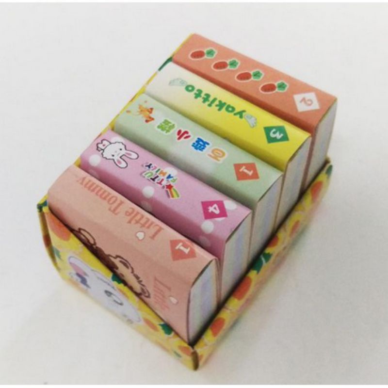 Sét 5 hộp con hạc giấy khổ 5.3cm