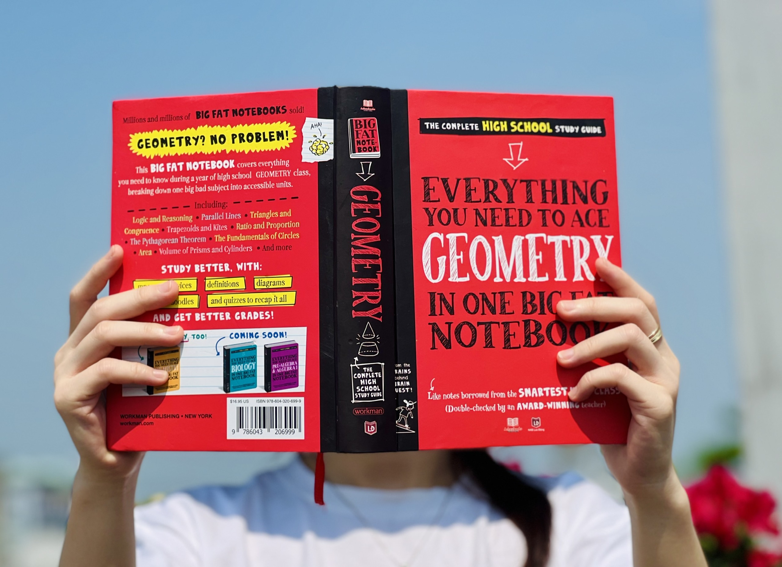 Sách Everything you need to ace Geometry, Chemistry, Biology - Sổ Tay Hóa Học, Hình Học, Sinh Học - Á Châu Books, bìa cứng in màu