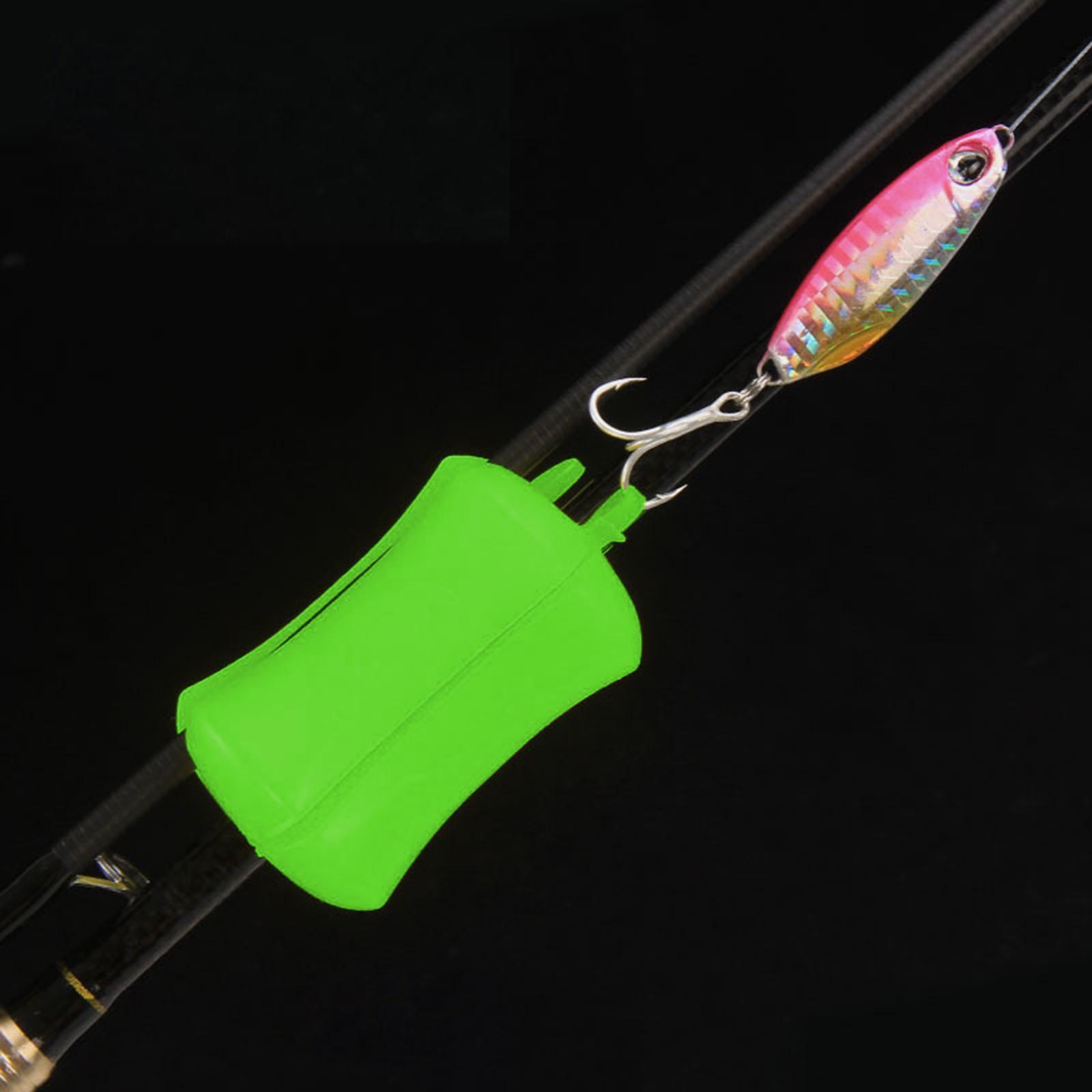 Fishing Rod Fixed Ball Clip Fasteners Fishing Rod Flexible Silicone Clip Fishing Pole for 2 Section Fishing Rods Fishing Boat Tool Equipment