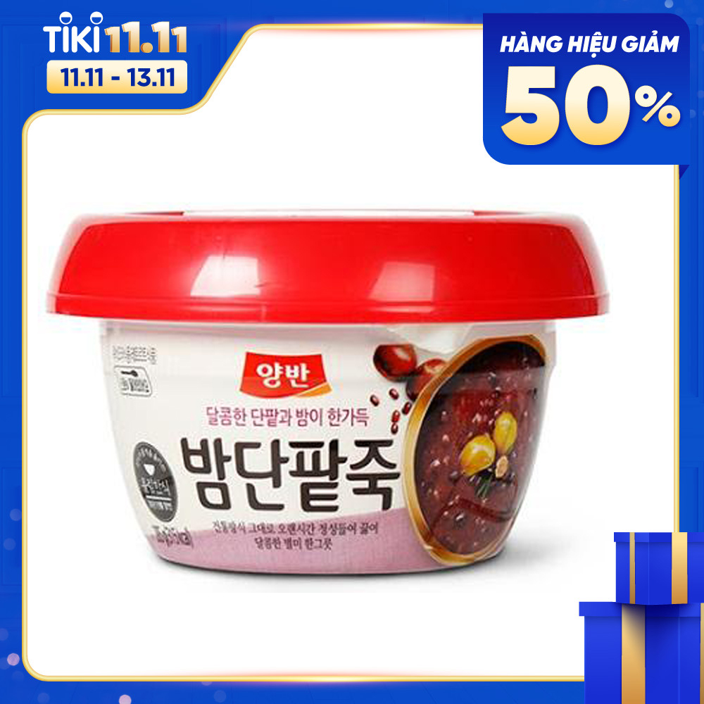 Dongwon - Cháo Đậu Đỏ Hạt Dẻ Hàn Quốc Hộp 285 gam