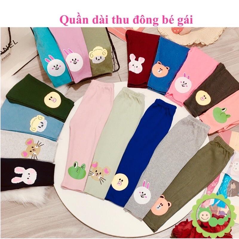 Quần legging len tăm, quần dài thu đông cho bé gái