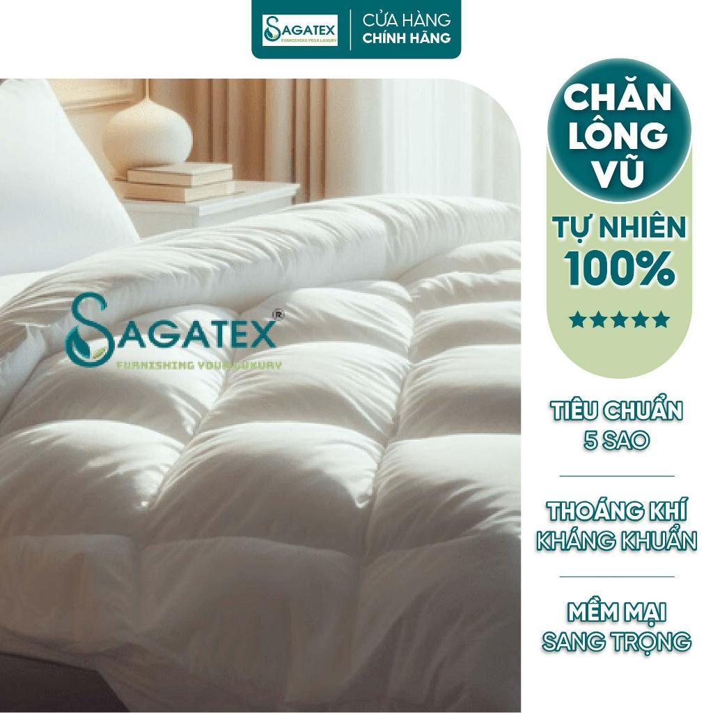 Chăn Lông Vũ Tự Nhiên SAGATEX Sang Trọng Mềm Mịn Cho Da Tiêu Chuẩn 5 Sao