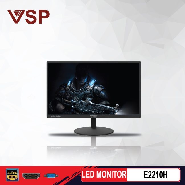 Màn hình máy tính 22inch VSP E2210H (22&quot; FHD, HDMI+VGA 75Hz) - Hàng chính hãng TECH VISION phân phối